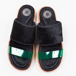 🔥 DRIES VAN NOTEN Horsehair Slide Sandals